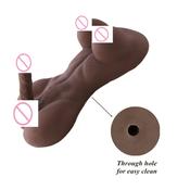 Silicone black Sex Dolls Lesbian Gay Adult sexy dolls with big breast and dildo Anal love dolls Ladyboy Sex Toys sex products by automatic woman